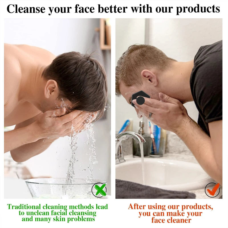 silicone face scrubber exfoliator brush