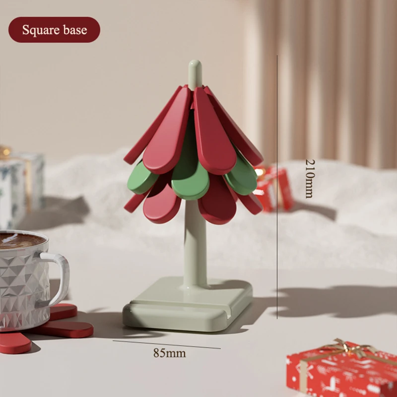 christmas tree coasters set