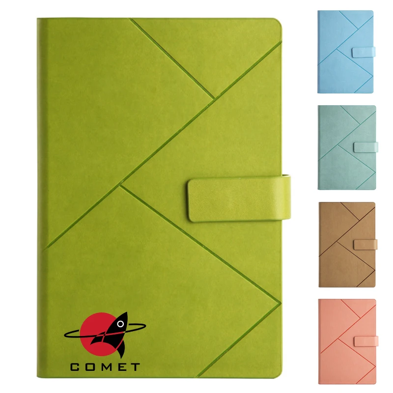 a5 magnetic closure leather notebook