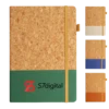 eco cork hardcover notebook with elastic band