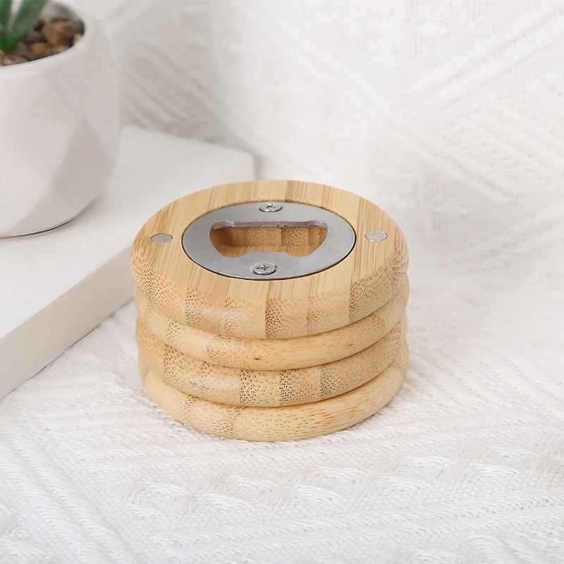 magnetic wooden bottle opener