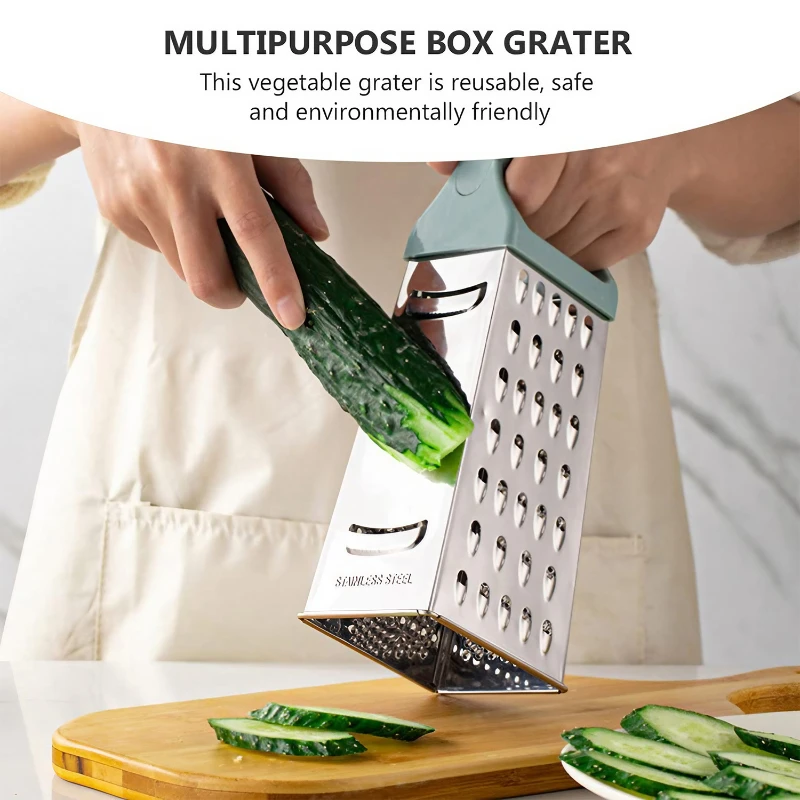 4 sided stainless steel box grater