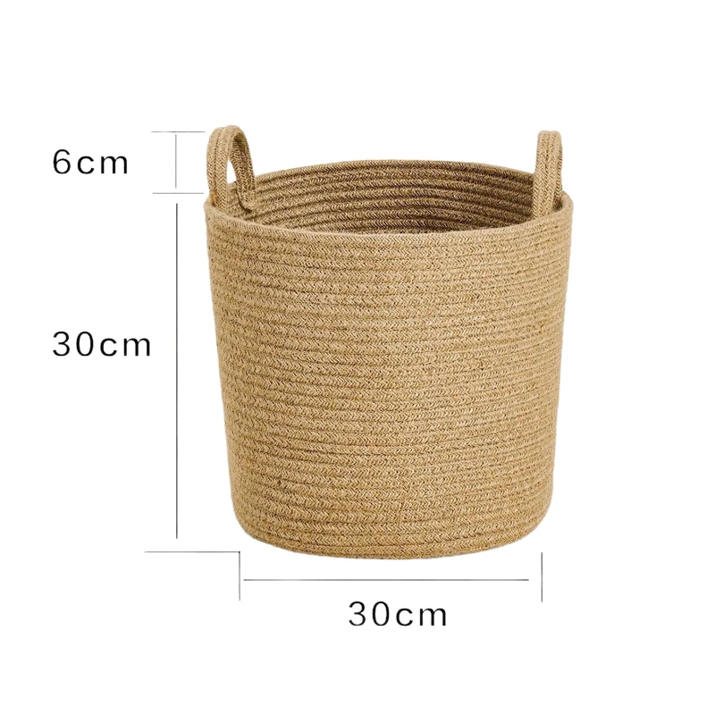 jute woven laundry basket