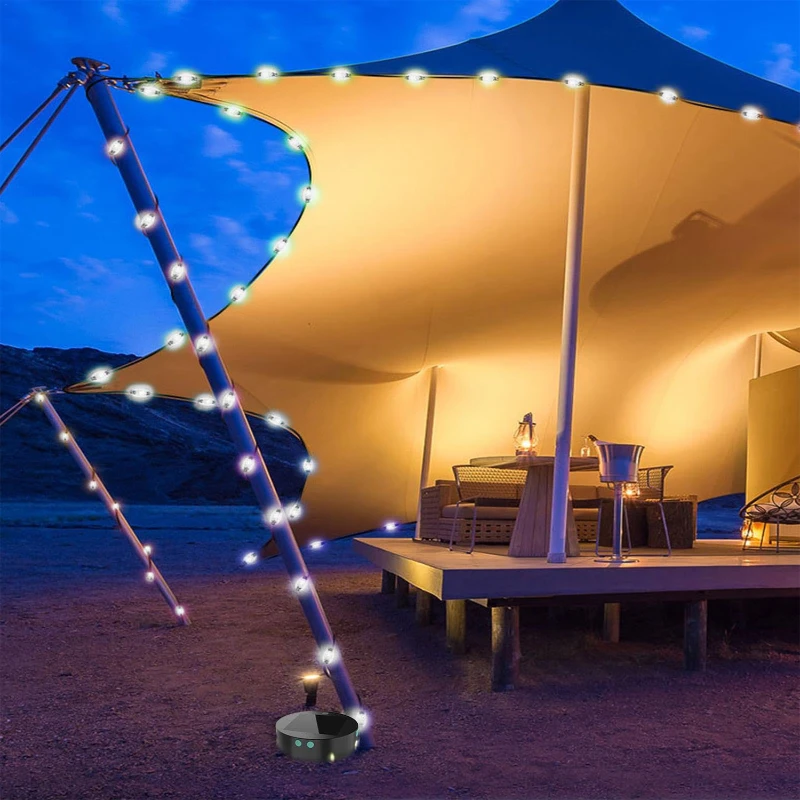 solar string lights and powerbank