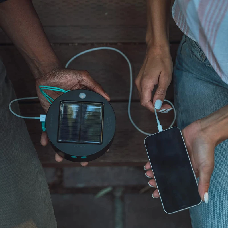 solar string lights and powerbank