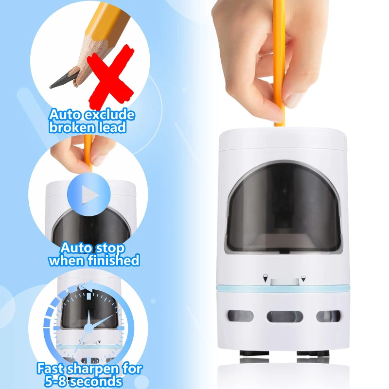 auto stop electric pencil sharpener with vacuum cleaner