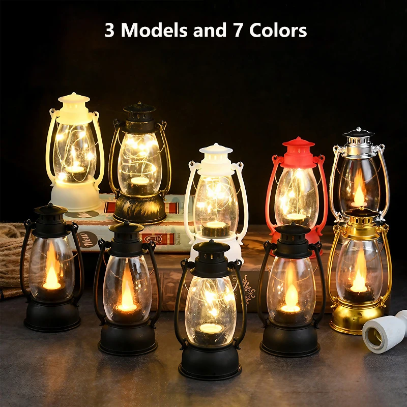 portable vintage led night light lamp