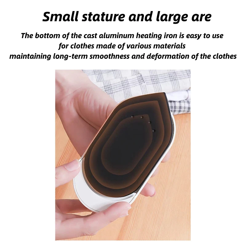 wireless portable mini clothing iron usb charging