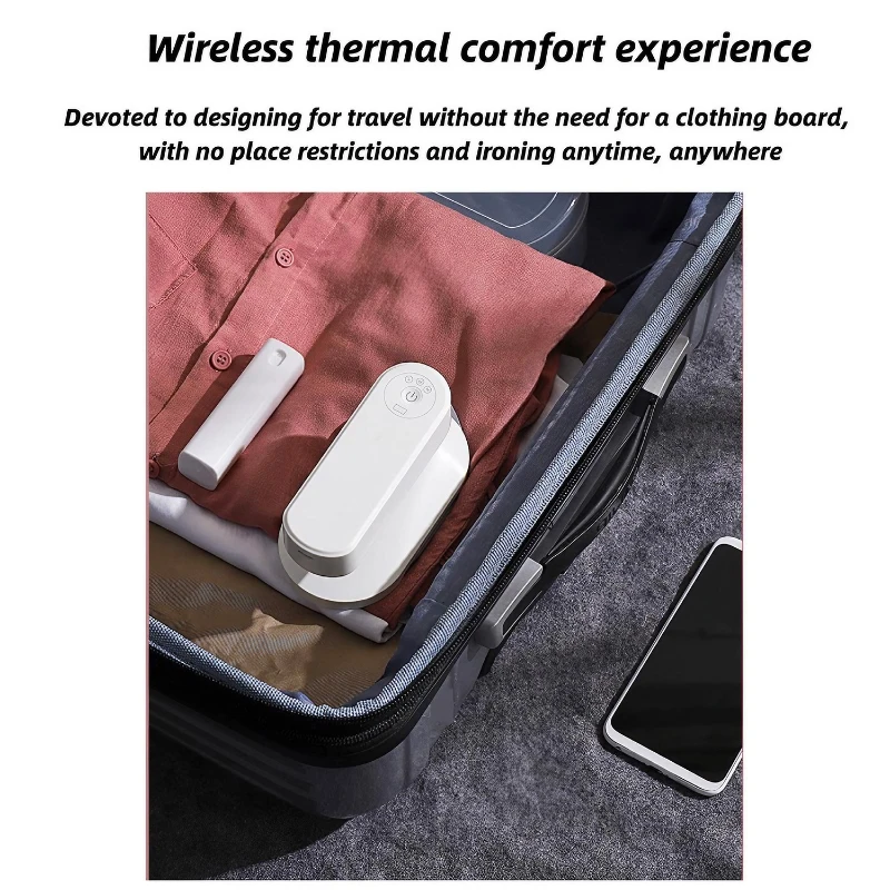wireless portable mini clothing iron usb charging