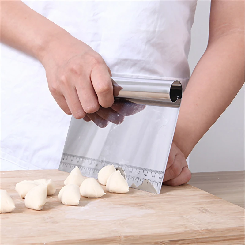 pro dough pastry scraper/cutter/chopper stainless steel