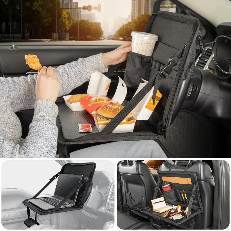 3 in 1 steering wheel eating tray