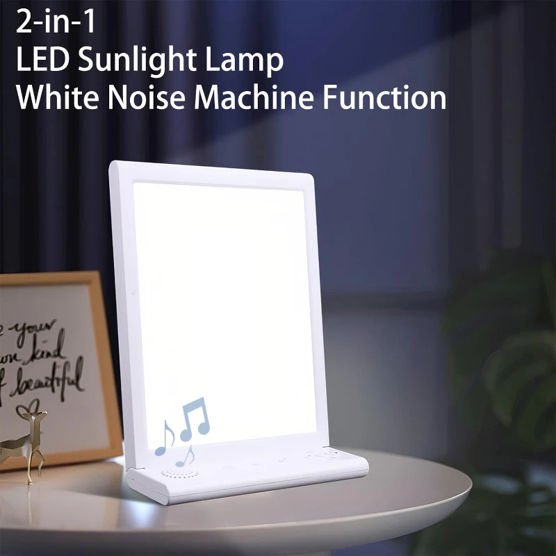 led sun light lamp with white noise