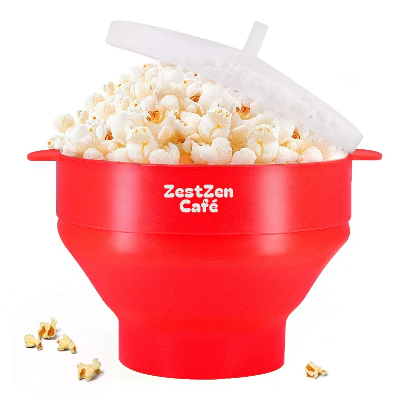 microwaveable silicone popcorn popper