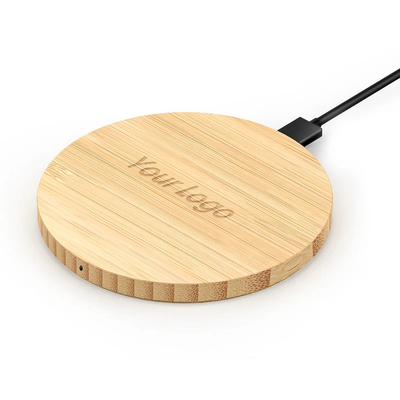 wireless bamboo charging pad