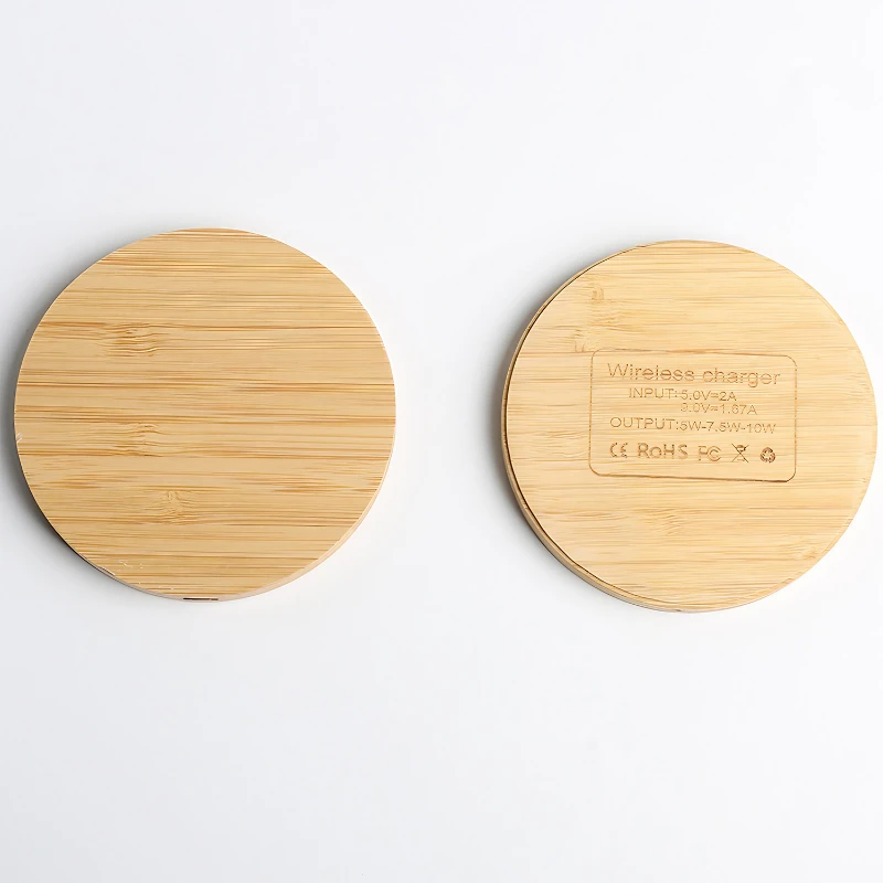 wireless bamboo charging pad