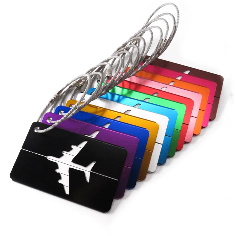 aluminum luggage tags