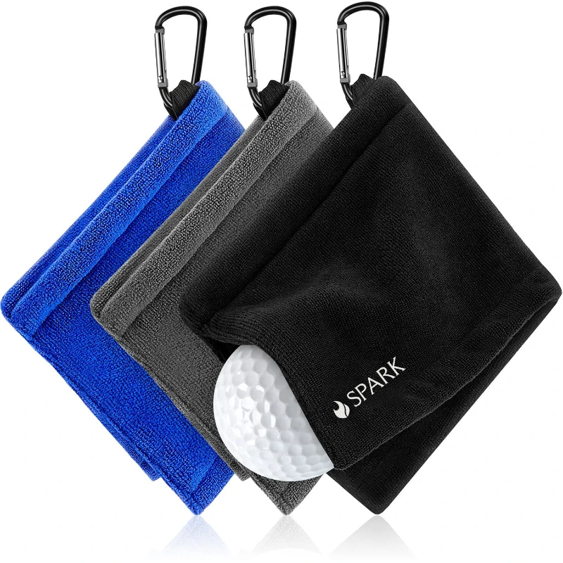 microfiber golf towel with carabiner