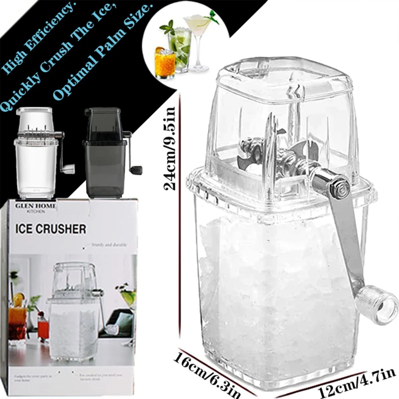 compact manual ice crusher for home use