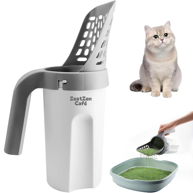 cat litter scooper with holder