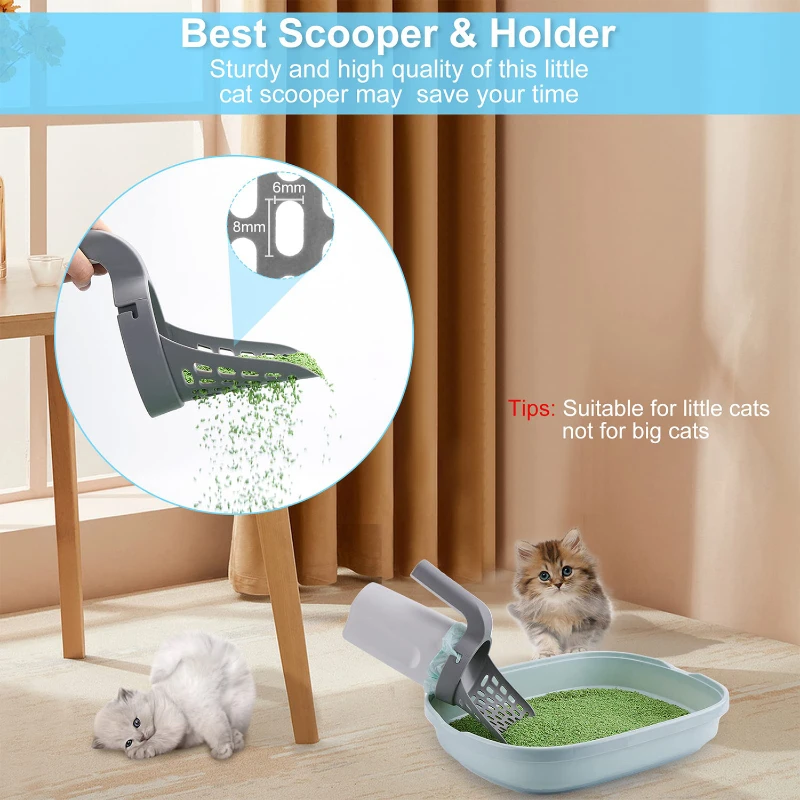cat litter scooper with holder