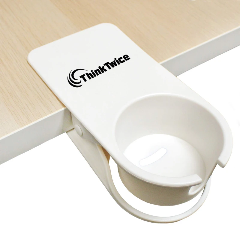 desk side drink cup holder clip