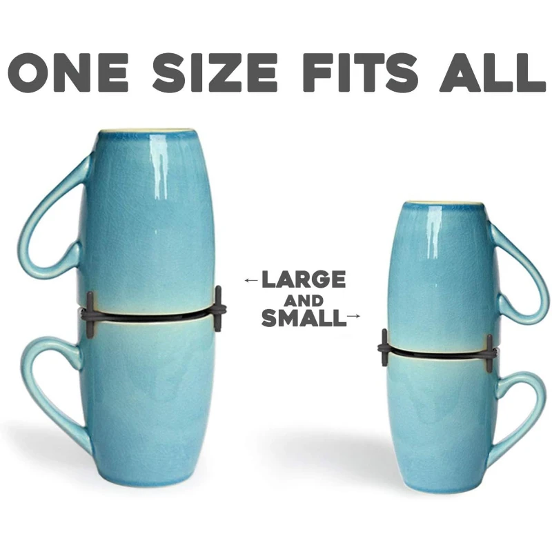 adjustable cup stacking rack