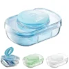 3 compartment portable pill organizer with cutter
