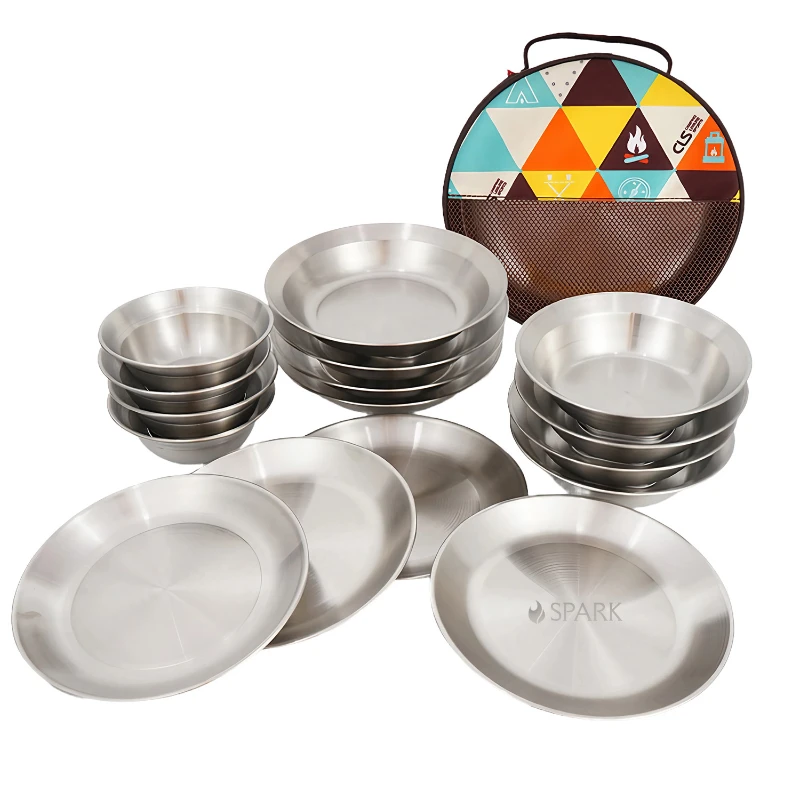 16 piece camping cookware set