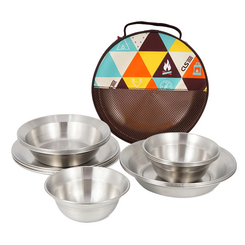 16 piece camping cookware set