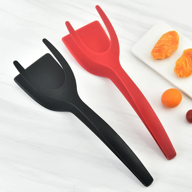 2 in 1 non stick spatula and tongs