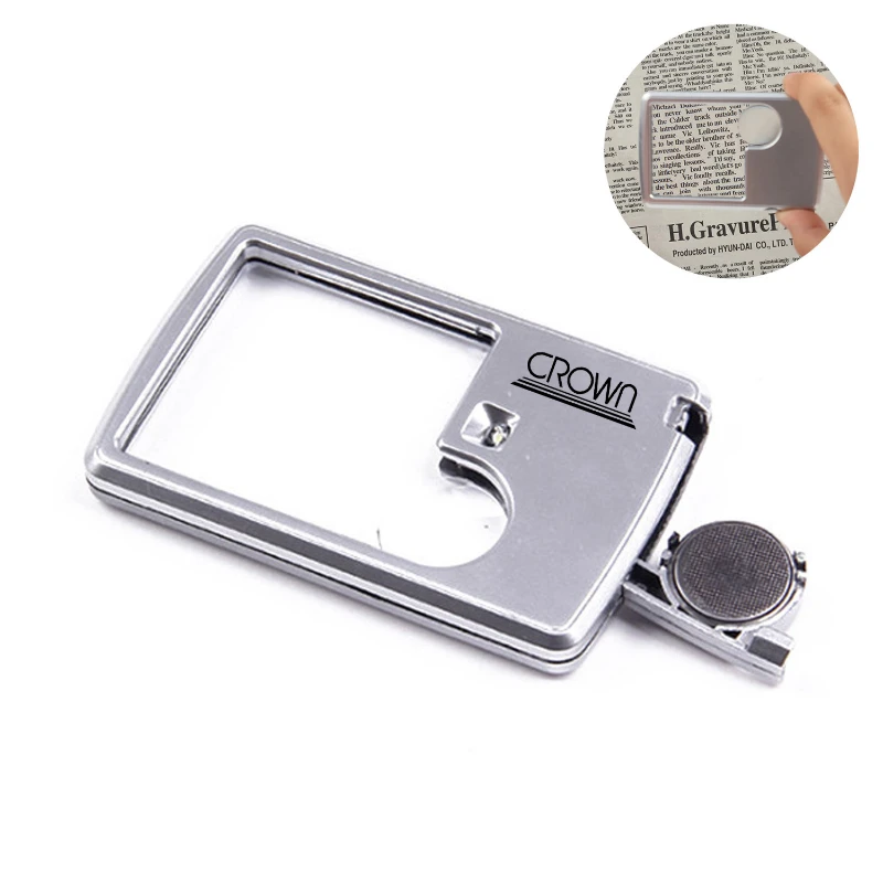 6x 3x led magnifying glass with light