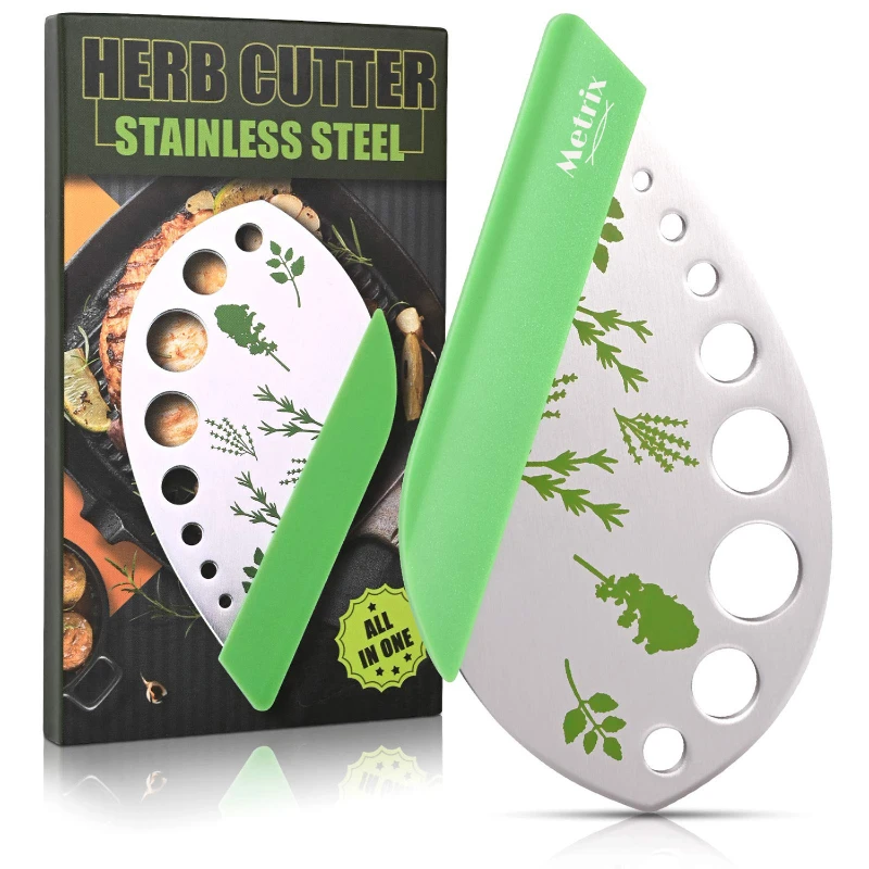 stainless steel herb stripper and cutter