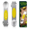3 in 1 stainless steel lemon zester peeler multifunctional
