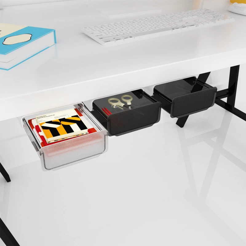 under desk storage drawer self adhesive