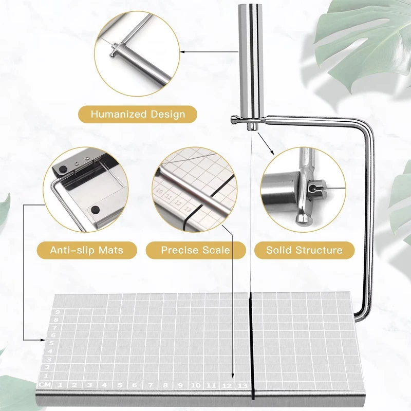 stainless steel cheese slicer with 10 replacement wires