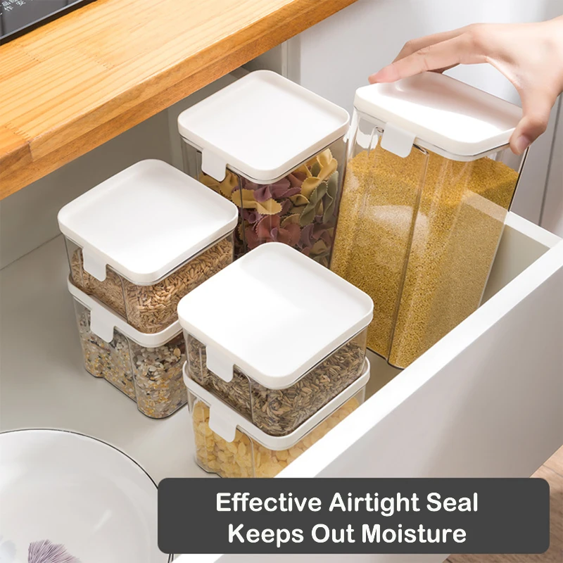 stackable airtight food storage containers