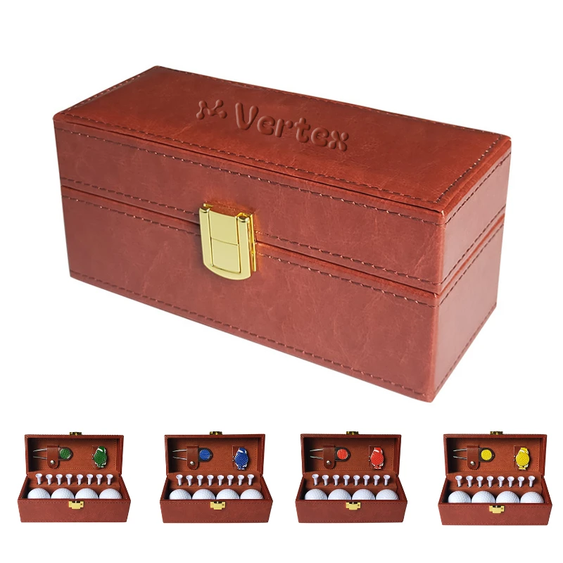 Golf PU leather Box Gift Set