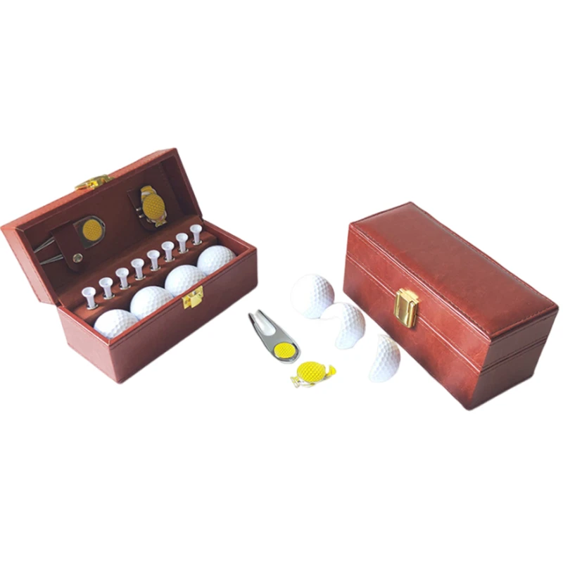 Golf PU leather Box Gift Set