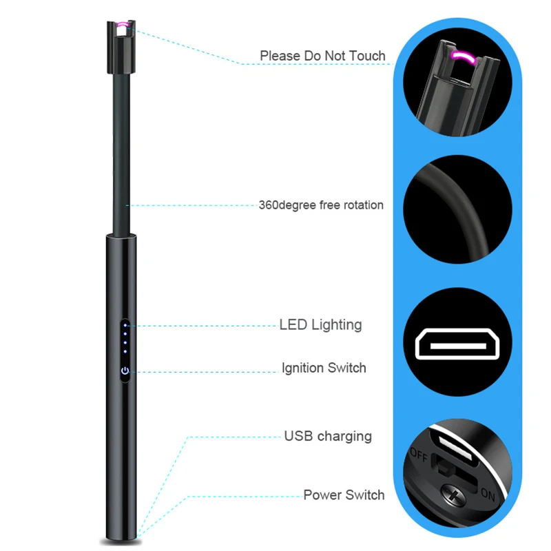 Long Flexible Neck Candle Electric Lighter