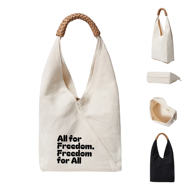 woven handheld tote bag