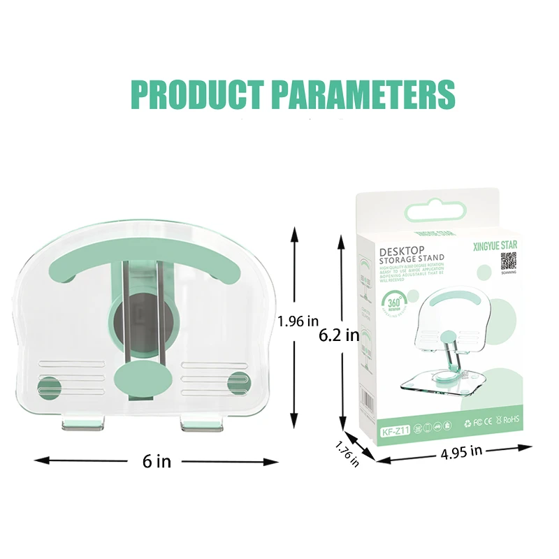 acrylic rotating phone tablet universal holder