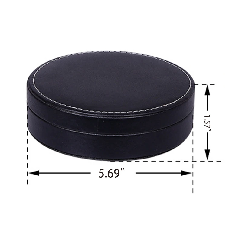 Wood or PU Round 4 Piece Wine Tool Set