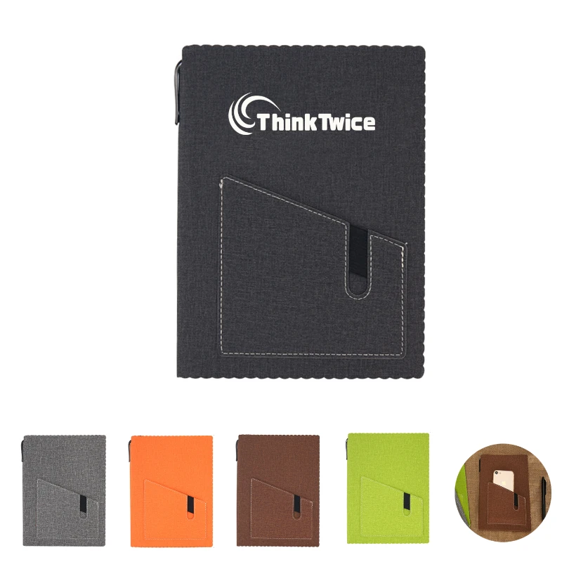 a5 pu pocket notebook black