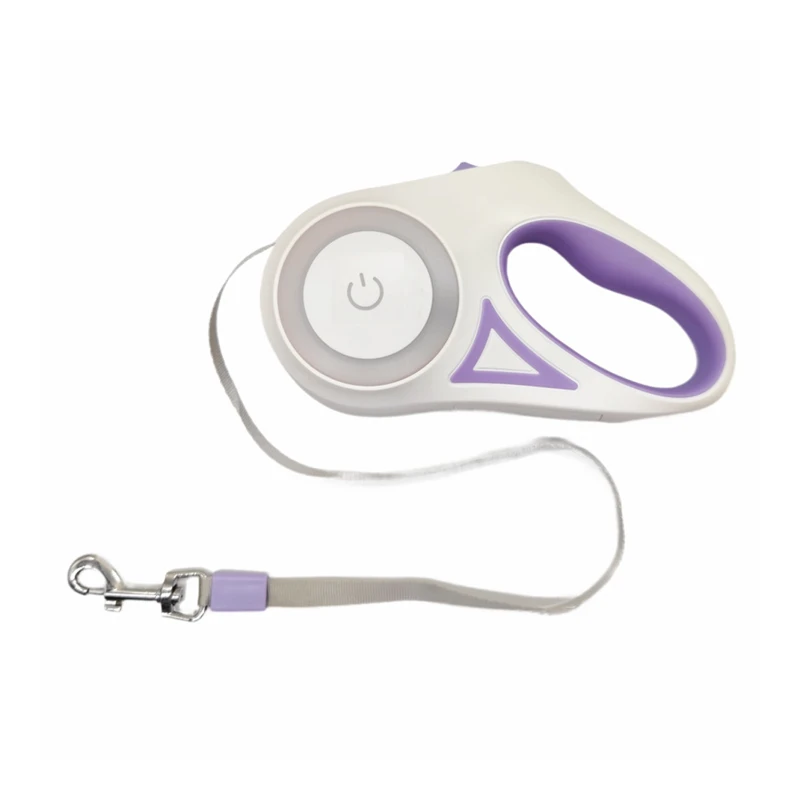 9.8 ft retractable leashes with led light