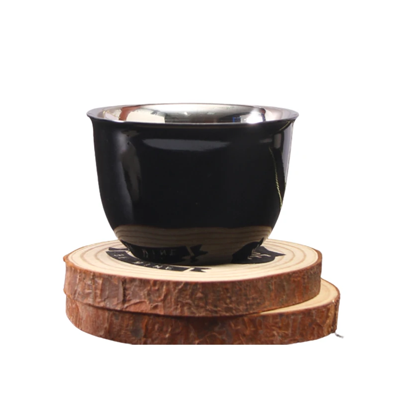 Stainless Steel Double Layer Coffee Cup