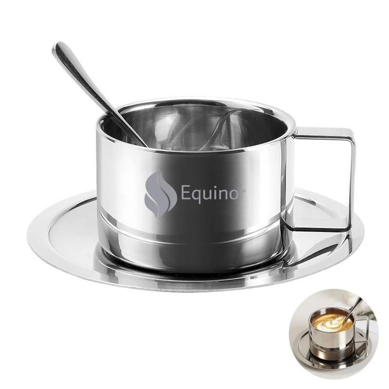 6.8 oz stainless steel double wall insulated mug