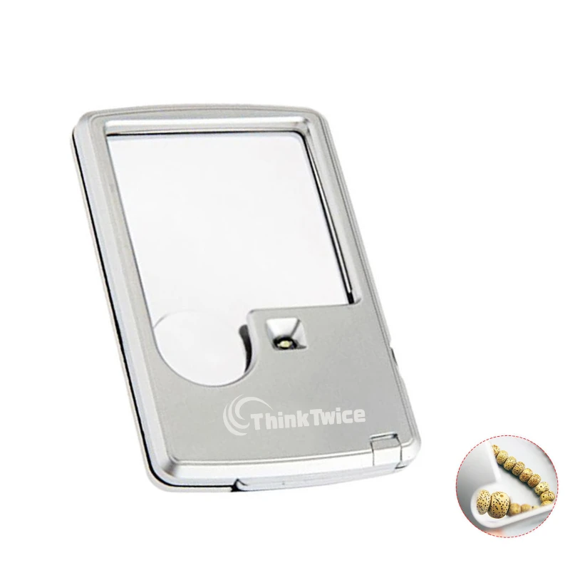 Card Magnifying Glass With LED Light