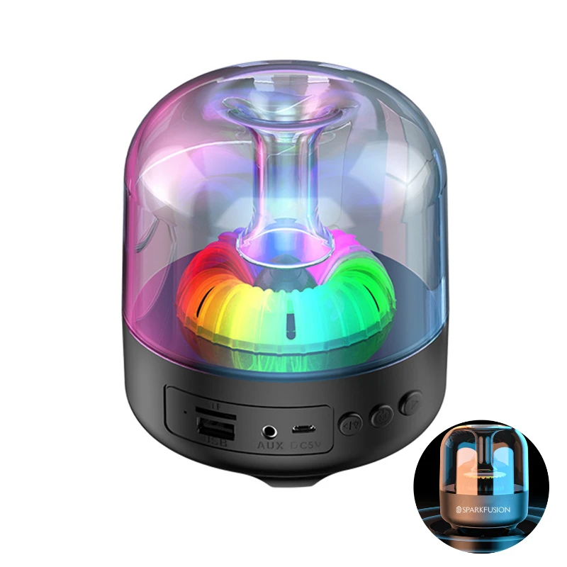 Colorful Light Wireless Glass Bluetooth Speaker