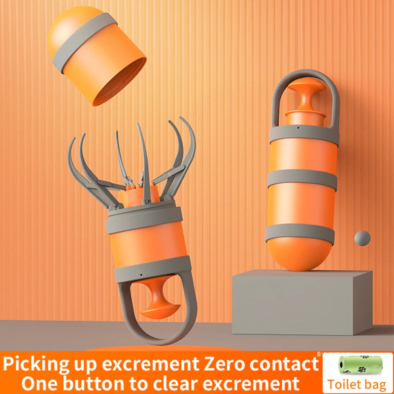 Pet Pooper Scooper with Built in Poop Bag