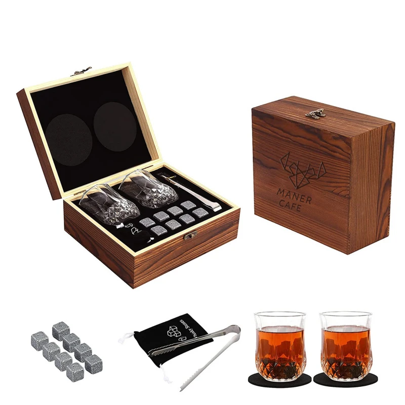 Whiskey Glasses Gift Set for Men